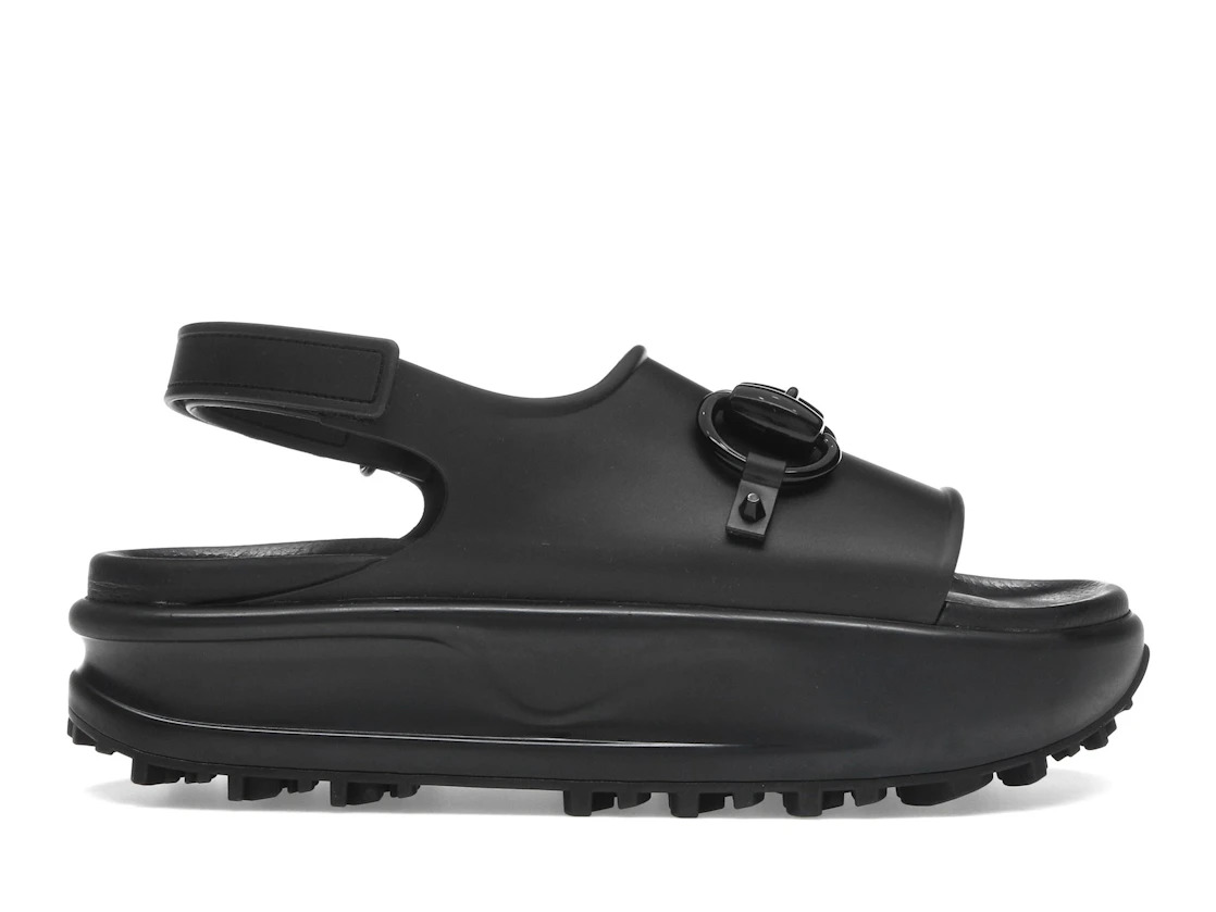 Gucci Interlocking G Platform Sandal Black - 1