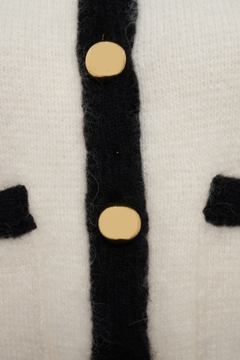 ALPACA KNITTED CROPPED CARDIGAN 3