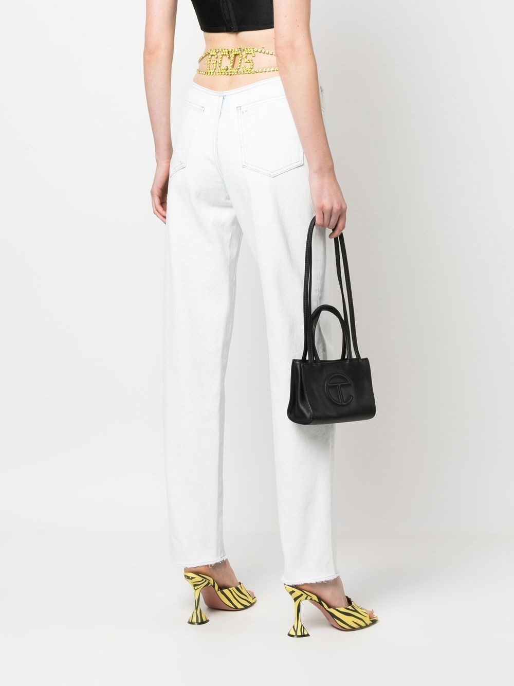 Bling logo-embellishment jeans - 2