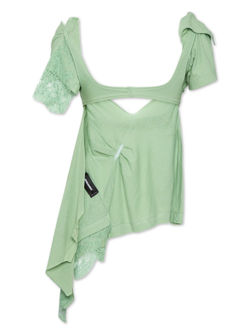 embroidered asymmetric top - 2