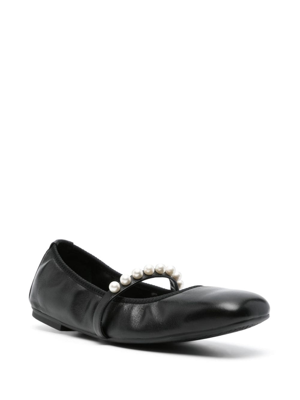 Goldie pearl-embellished ballerina flats - 2