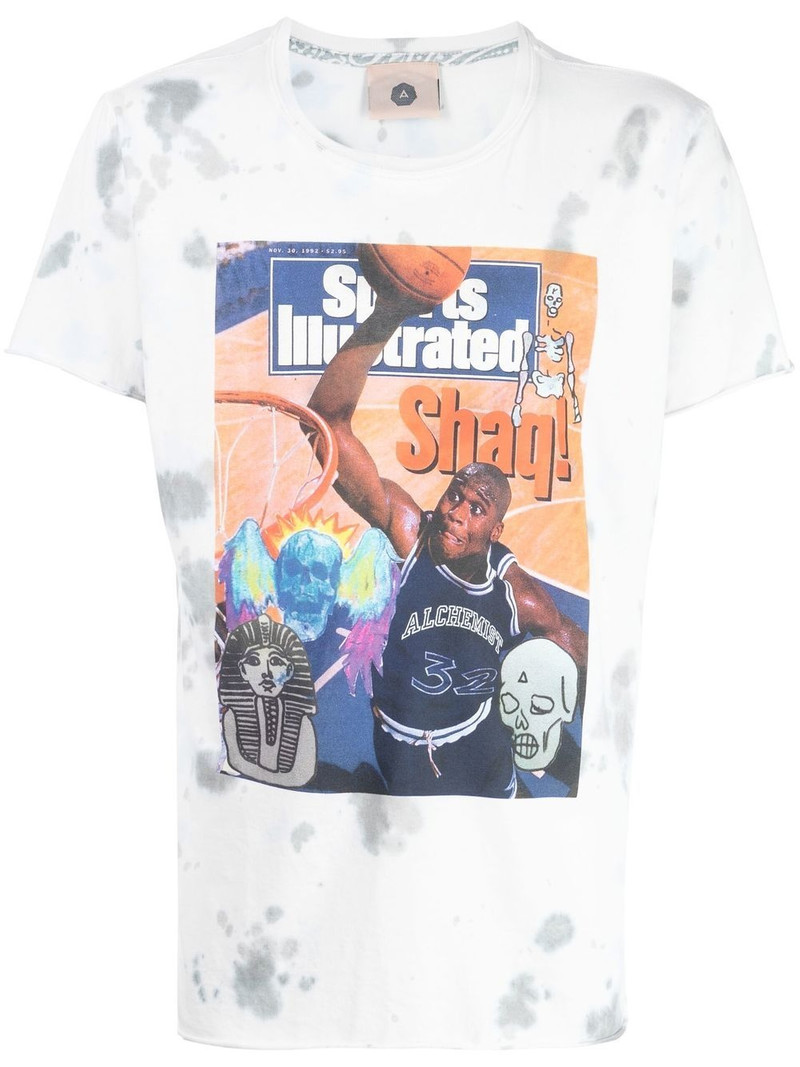 graphic-print tie-dye T-shirt 1