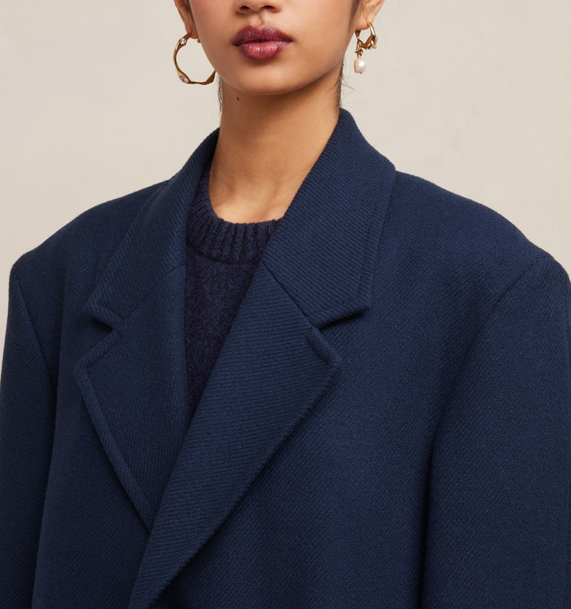 Three Buttons Oversized Coat 7