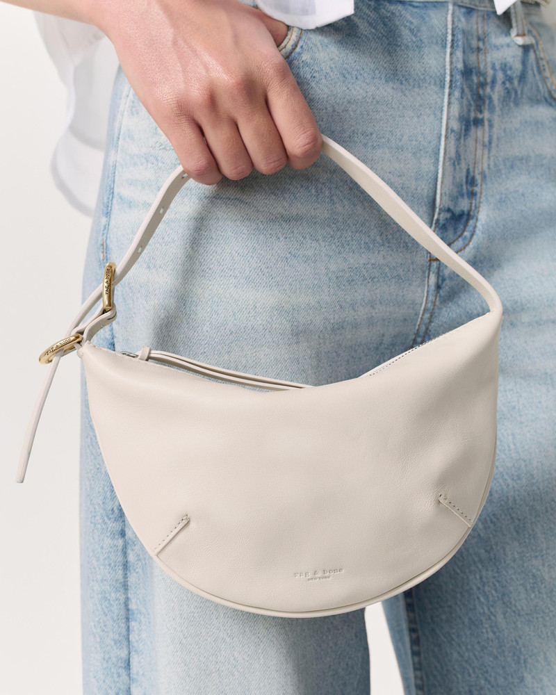 rag & bone Mercer Small Leather Hobo Bag outlook