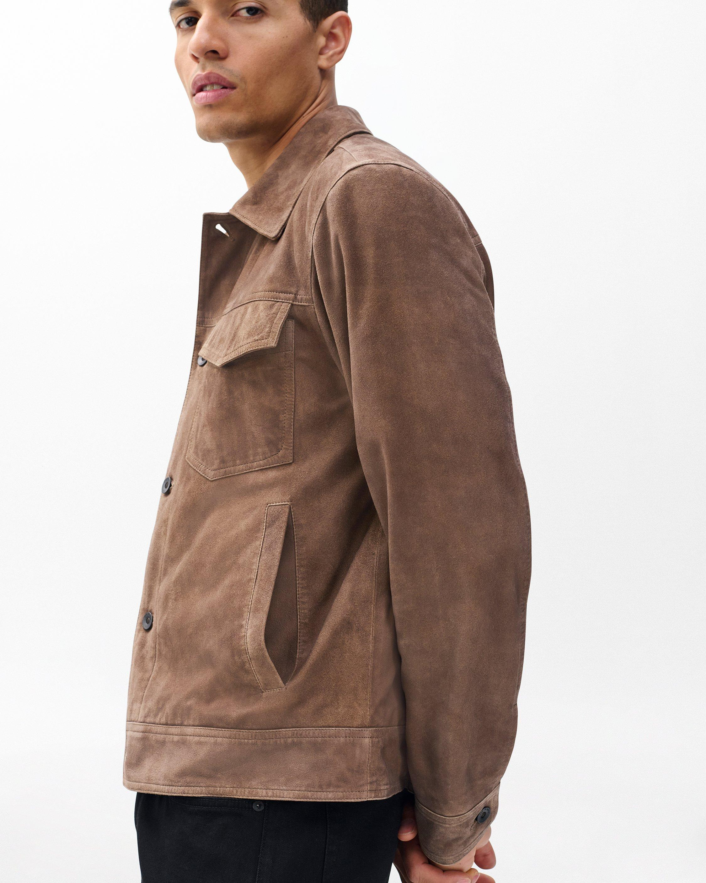 rb Suede Trucker Jacket - 5