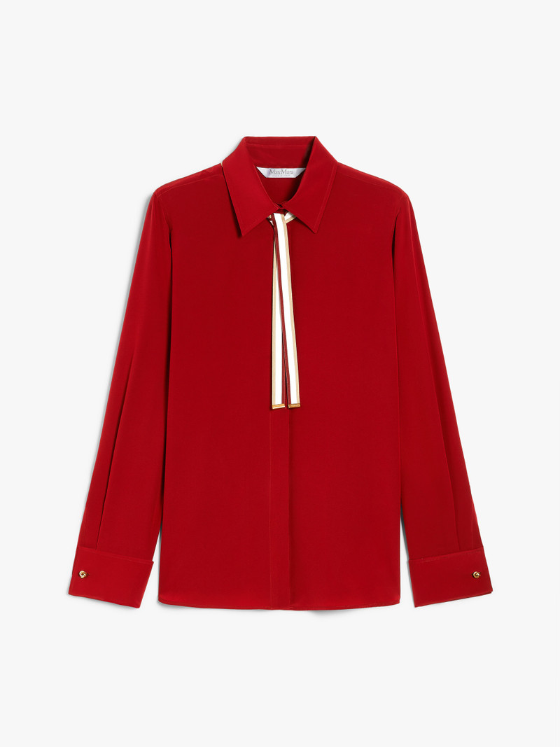 APOLLO Silk shirt with bow tie - 1