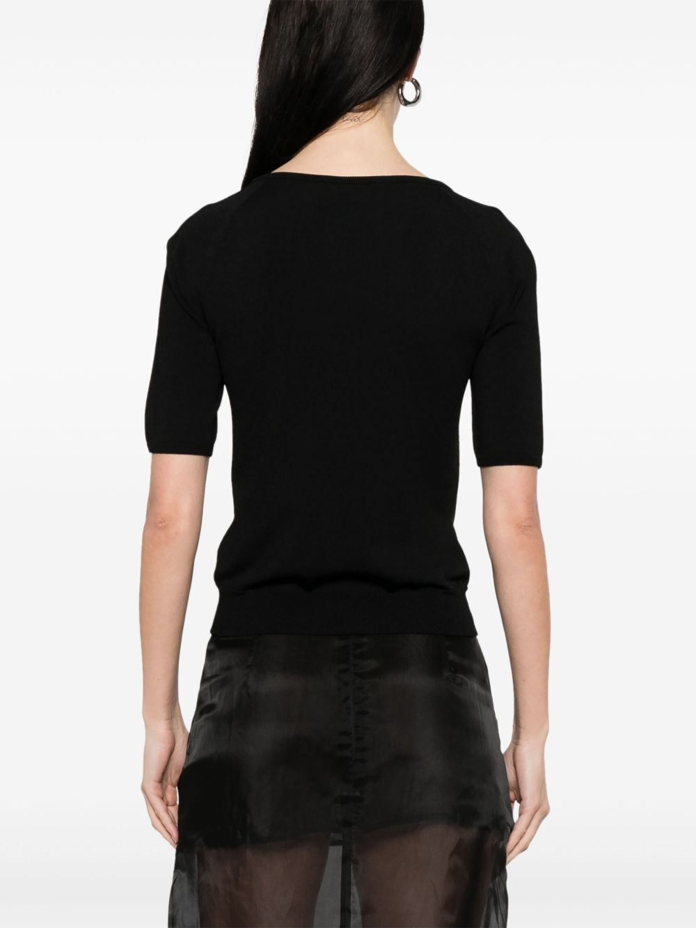 fine-knit T-shirt - 4