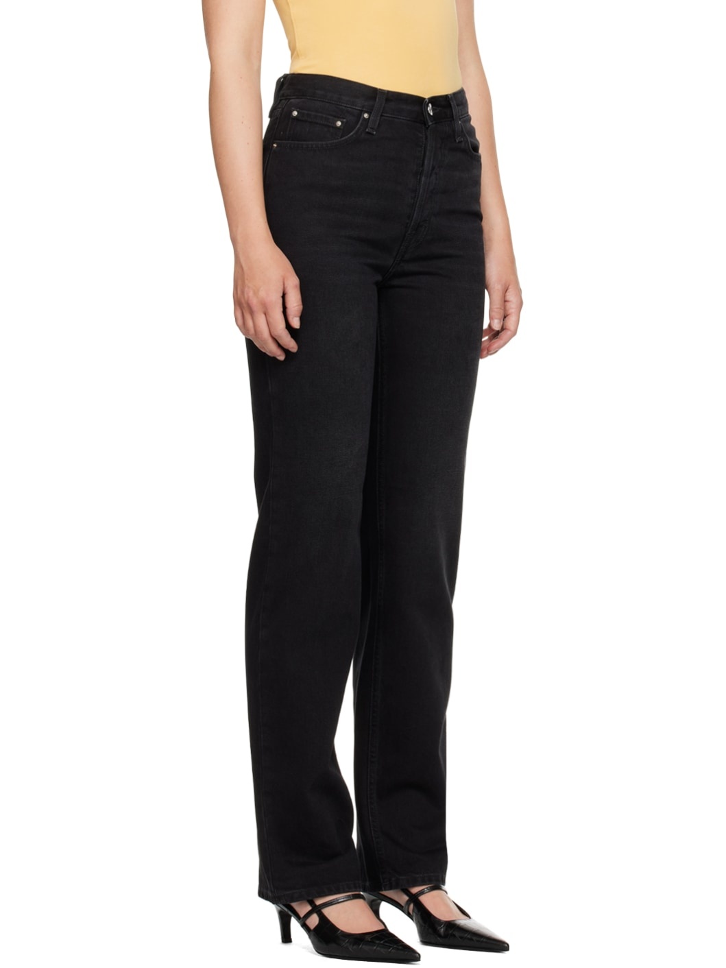 Black Classic Cut Jeans - 2
