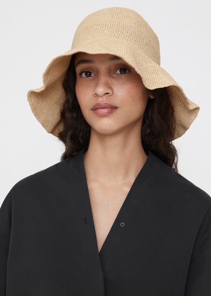 Paper straw hat cashew - 2