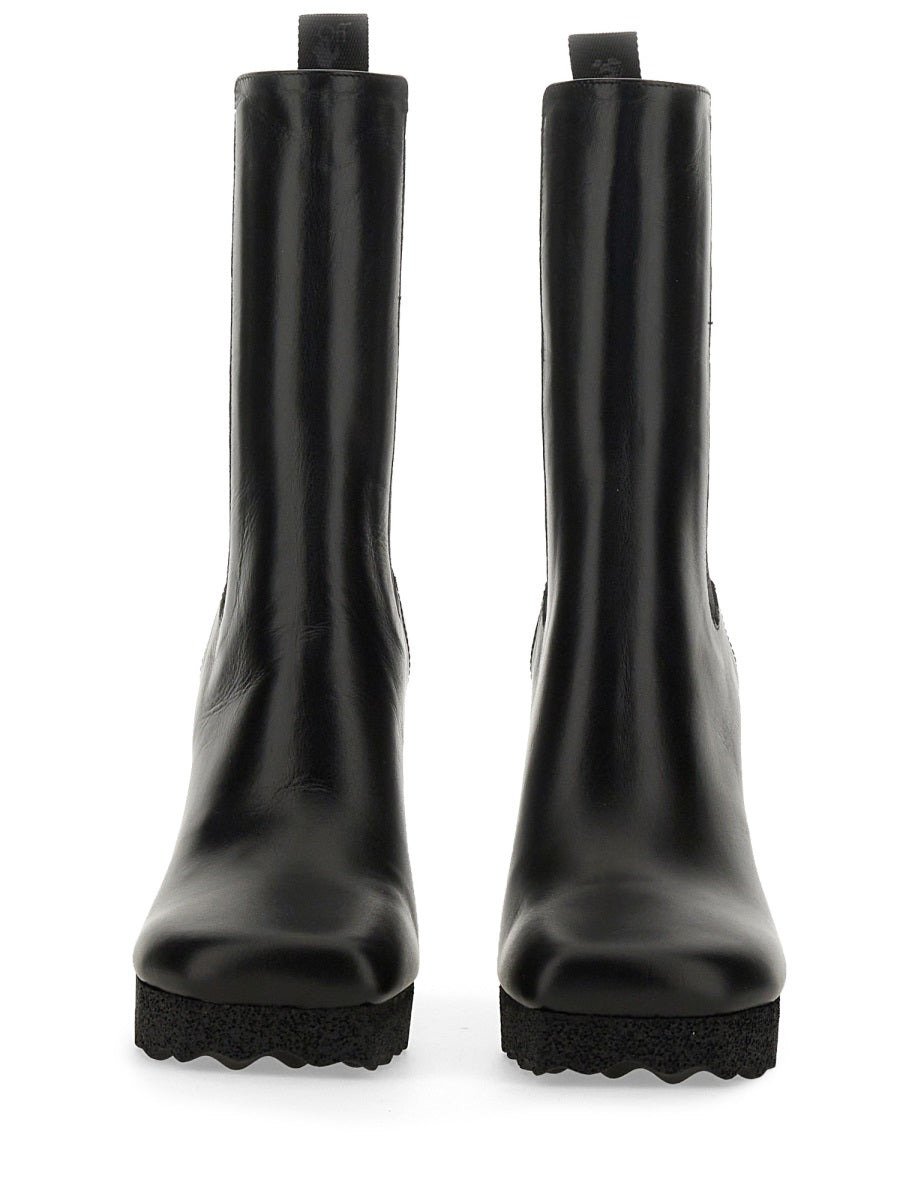 Off-White Women Chelsea Boot With Heel - 2