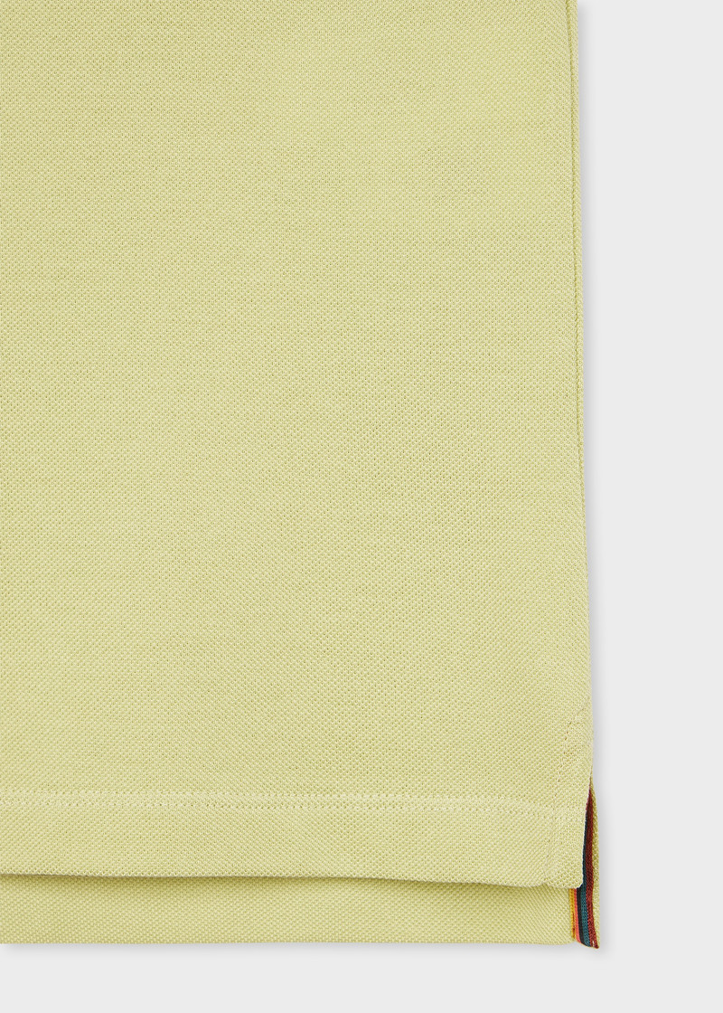 Paul Smith Lime Green 'Artist Stripe' Placket Polo Shirt outlook