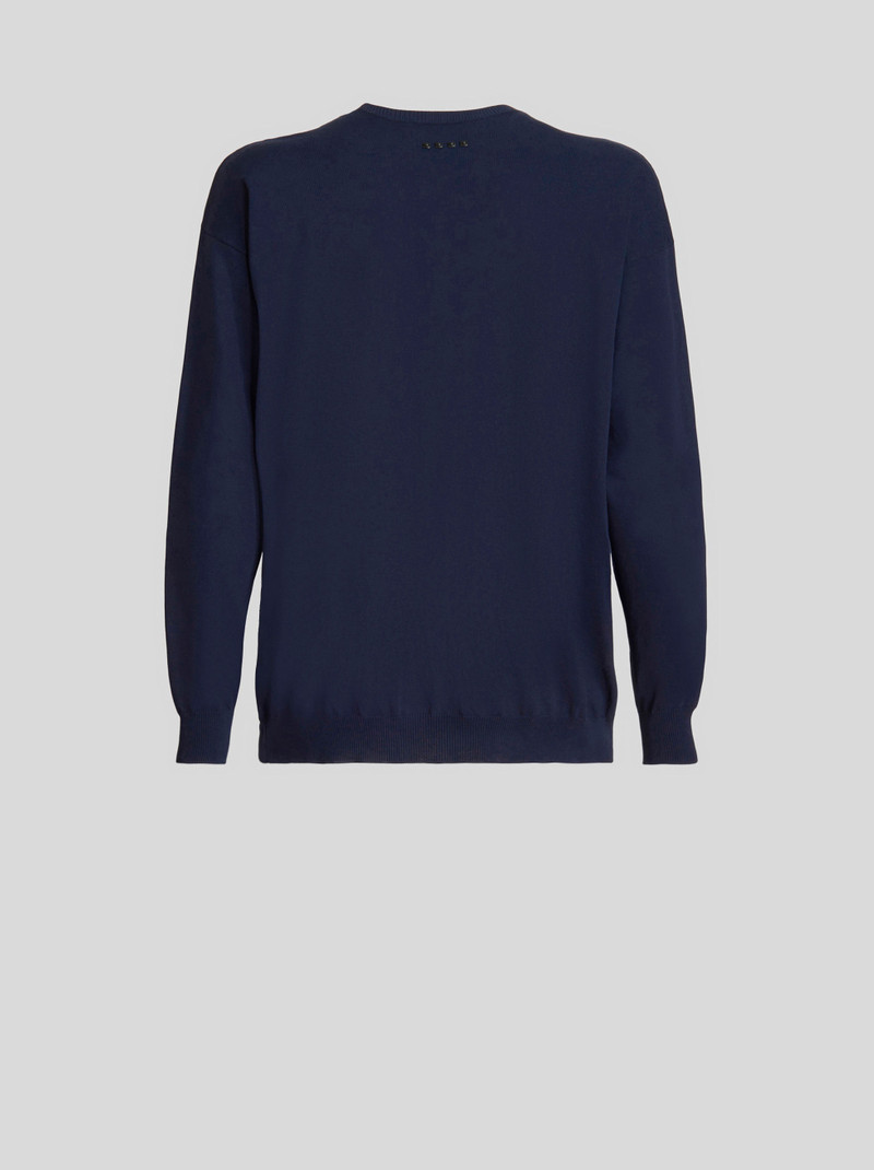 JACQUARD JUMPER WITH RARE FLOWER 6