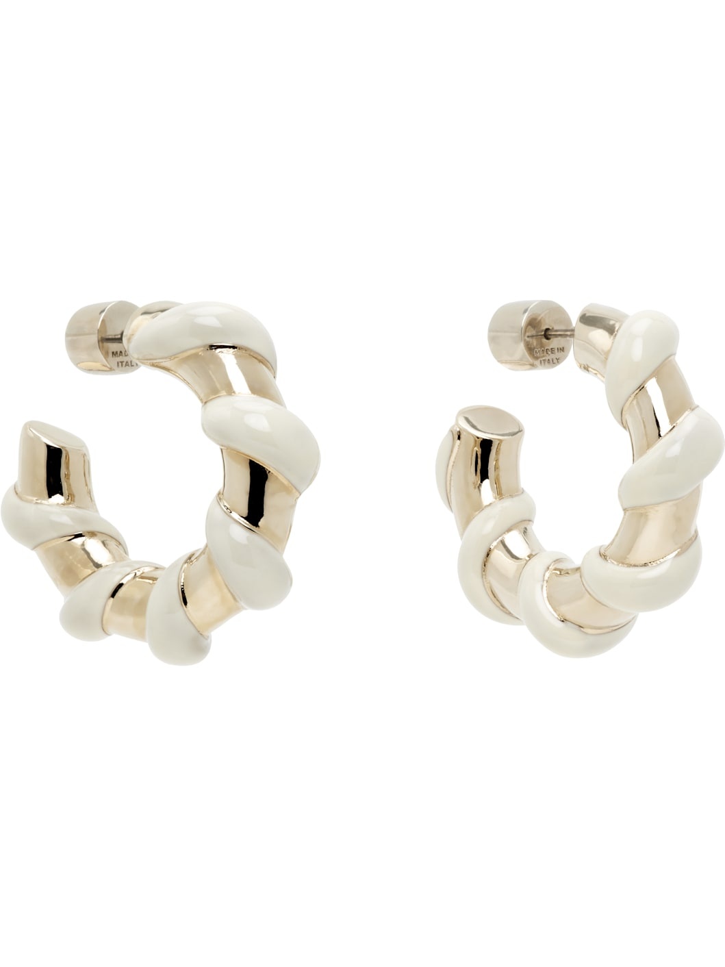 Gold & Off-White Mélodie Candy Earrings - 2