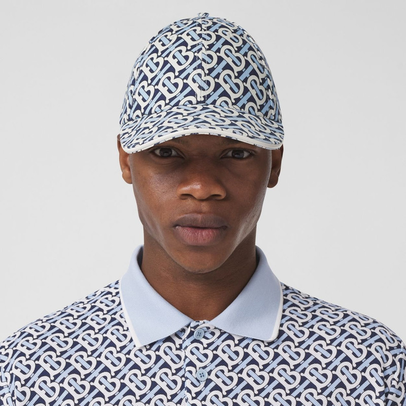 Monogram Print Cotton Baseball Cap 4