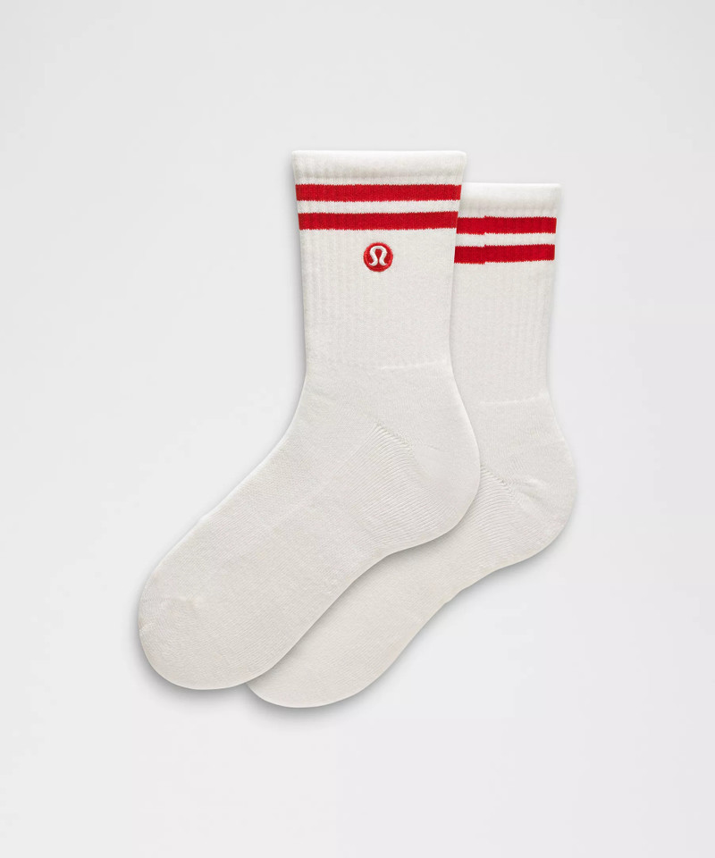 Unisex Daily Essential Quarter Socks *Stripe 1