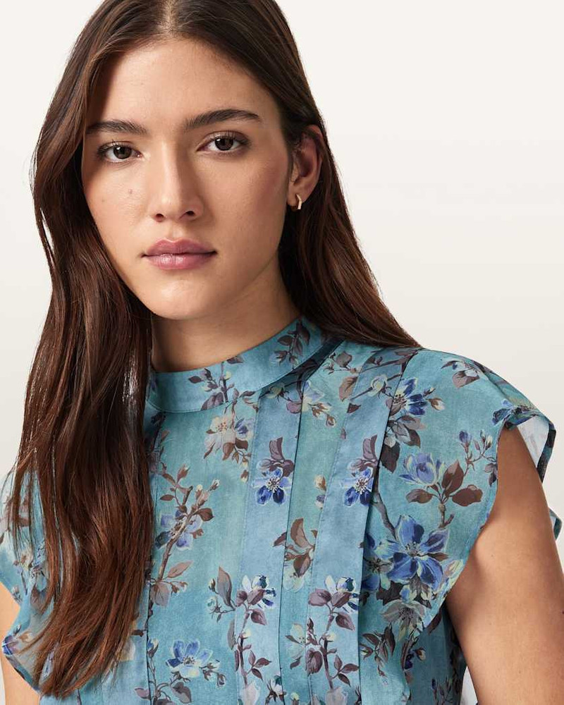 FLEUR PRINTED ASYMMETRIC MINI DRESS 3