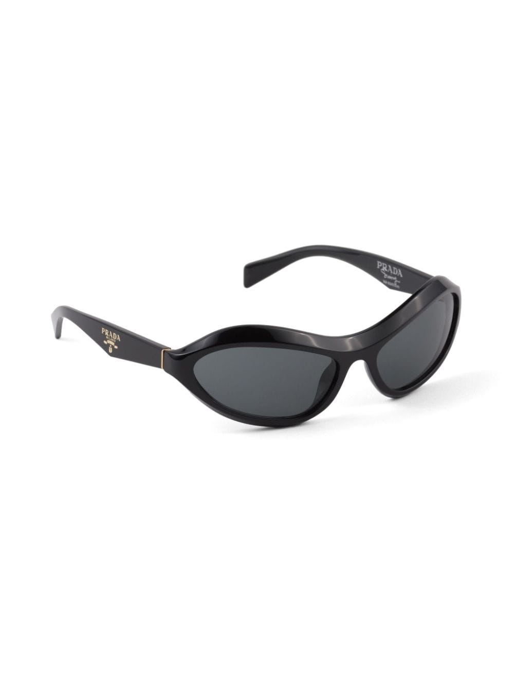 curved shield-frame sunglasses - 2