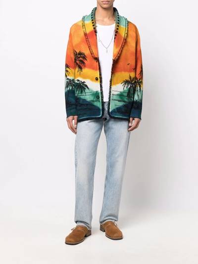 Alanui Paradise Island intarsia cardigan outlook