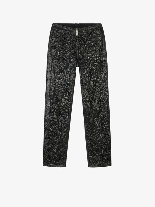 CRACKLED PAINTED JEANS - 4