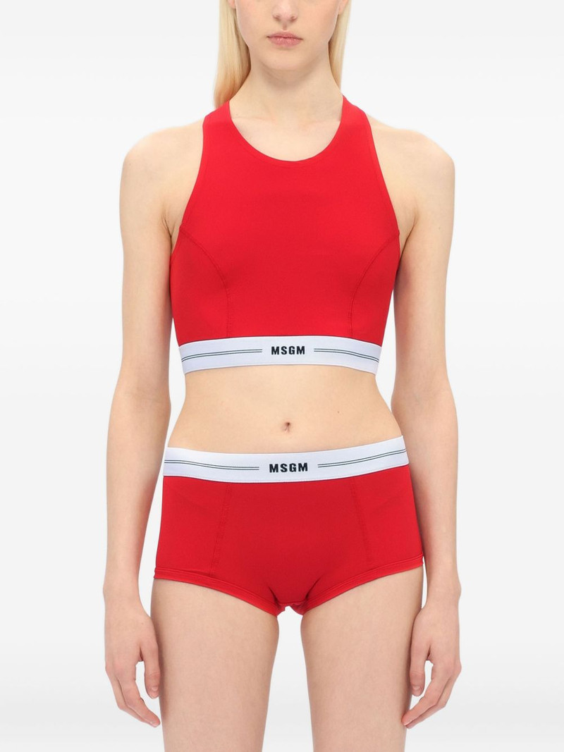 racerback logo-band tank top 4