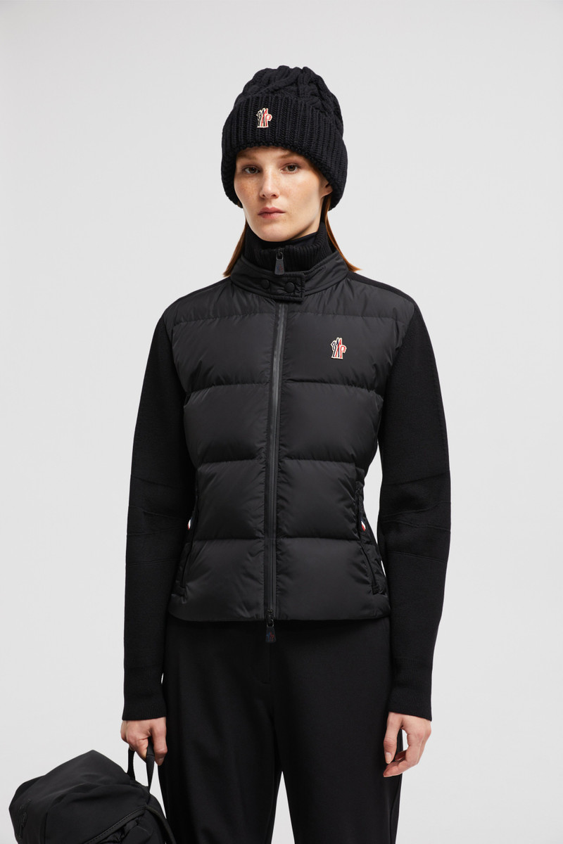 Moncler Padded Wool Zip-Up Cardigan outlook