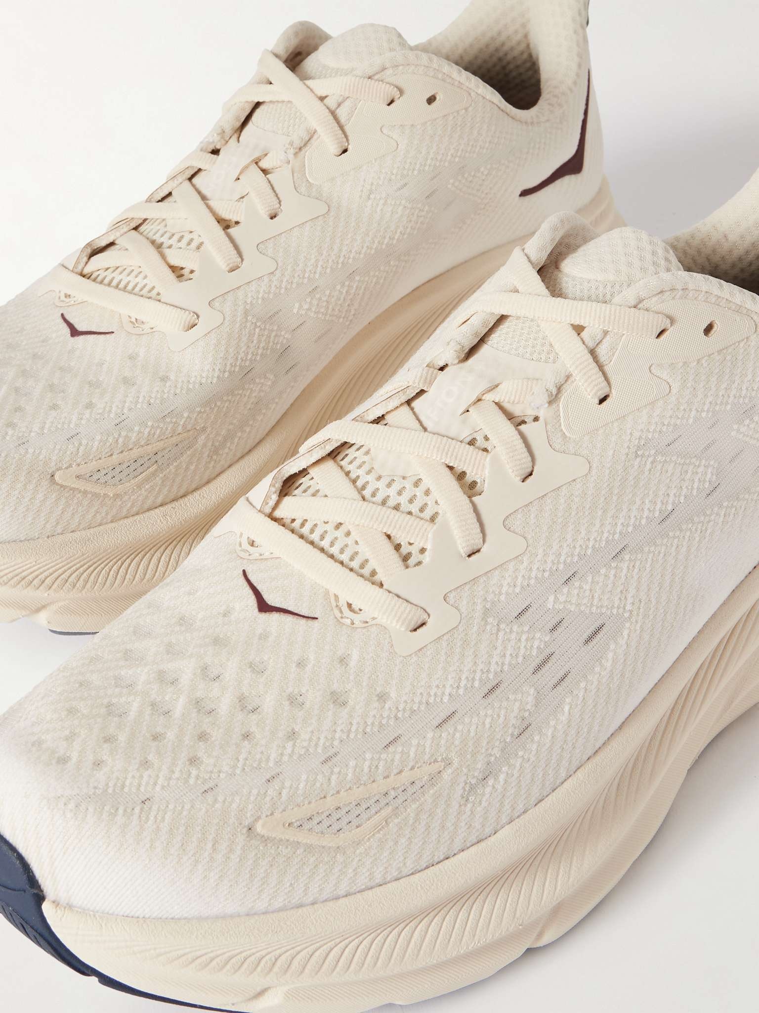 Clifton 9 Rubber-Trimmed Mesh Running Sneakers - 6