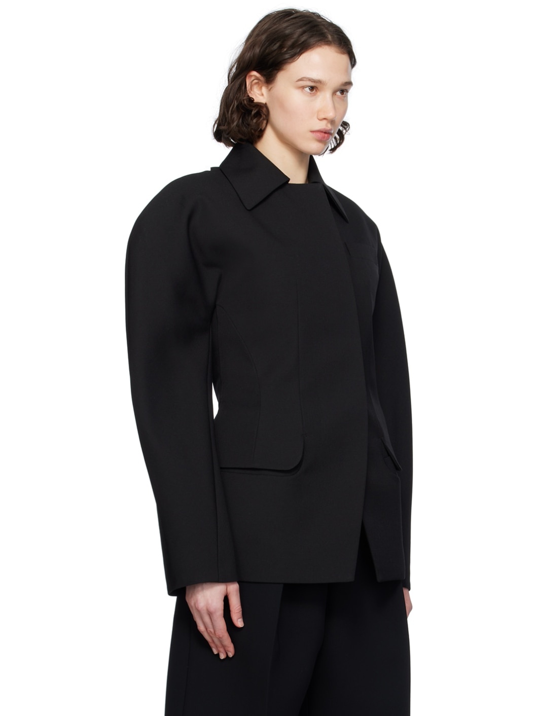 Black Les Sculptures 'La veste Castagna' Blazer - 2