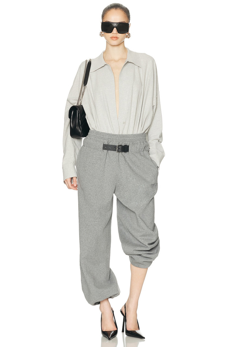 NORMA KAMALI Super Oversized Boyfriend Shirt Bodysuit outlook