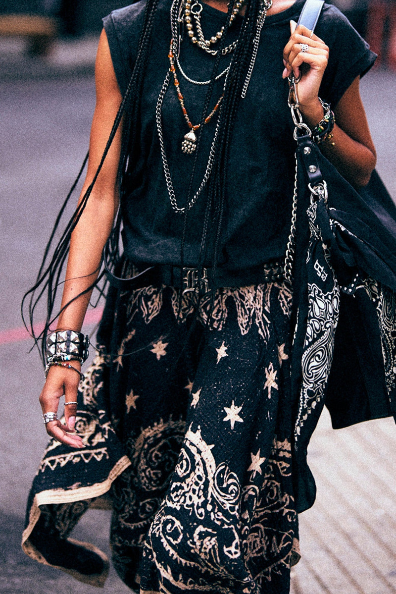R13 BANDANA SKIRT outlook