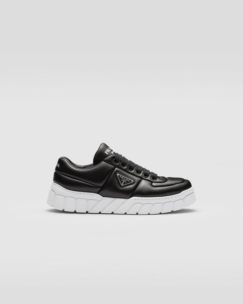 Padded nappa leather sneakers - 1