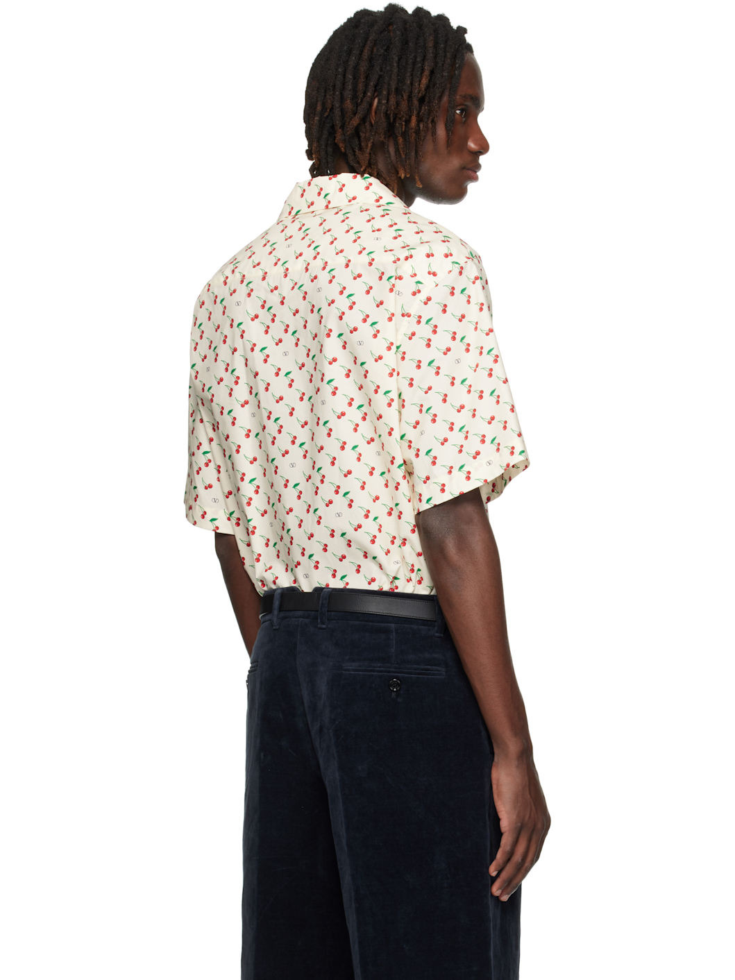 Beige Cotton Poplin Bowling Shirt - 3