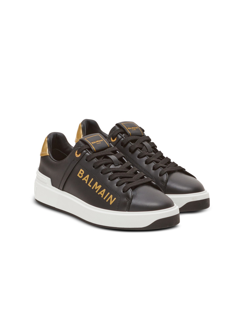 Balmain B-Court leather trainers outlook