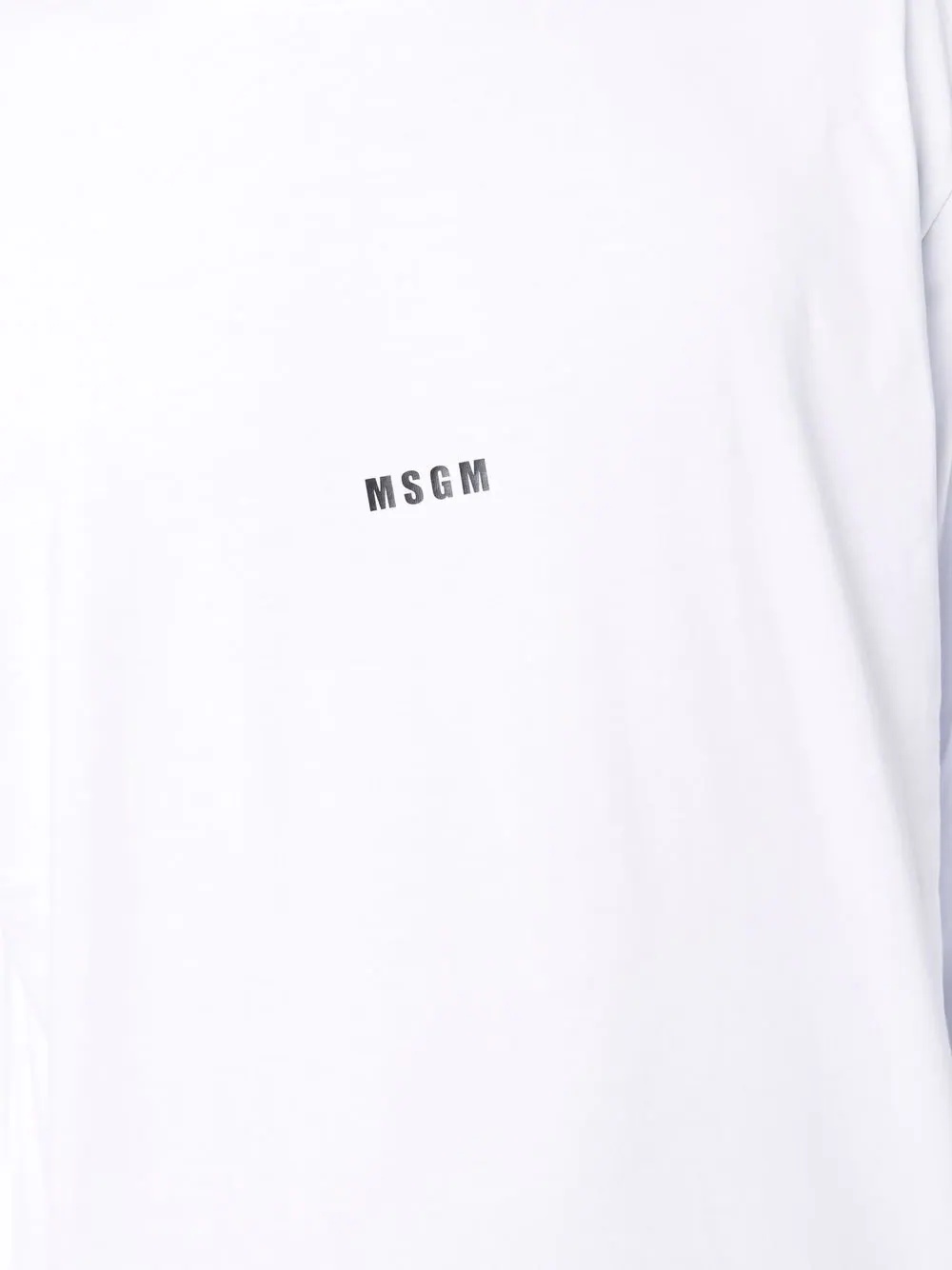 logo-print longsleeved T-shirt - 5