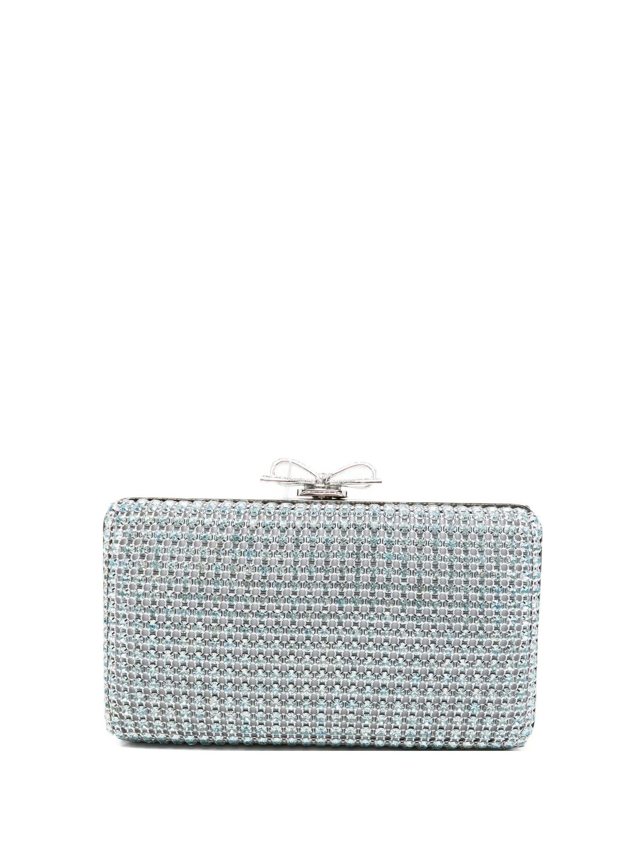 Chainmail embellished clutch bag - 1
