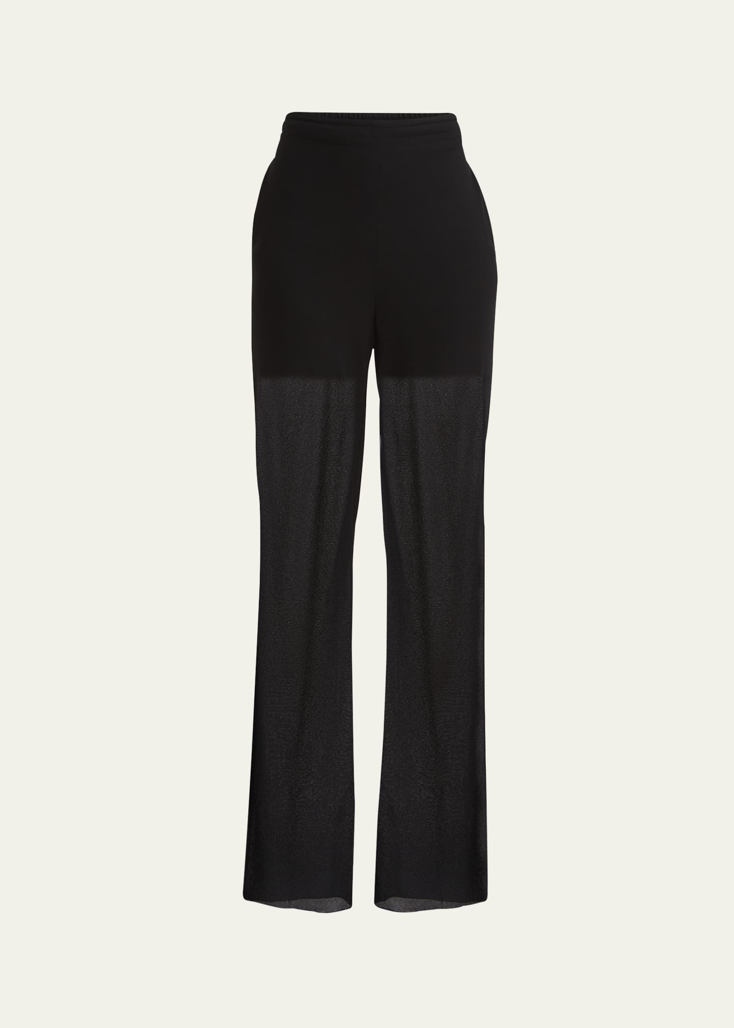 Double Sheer Straight Leg Pants - 1