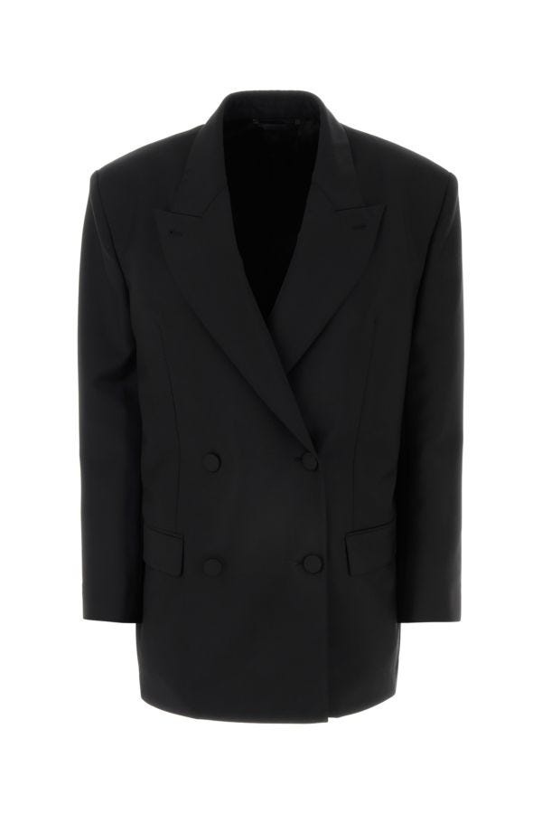 ジャケット GIVENCHY BLACK WOOL BLEND OVERSIZE BLAZER Givenchy Black wool blend oversize blazer | gebnegozionline