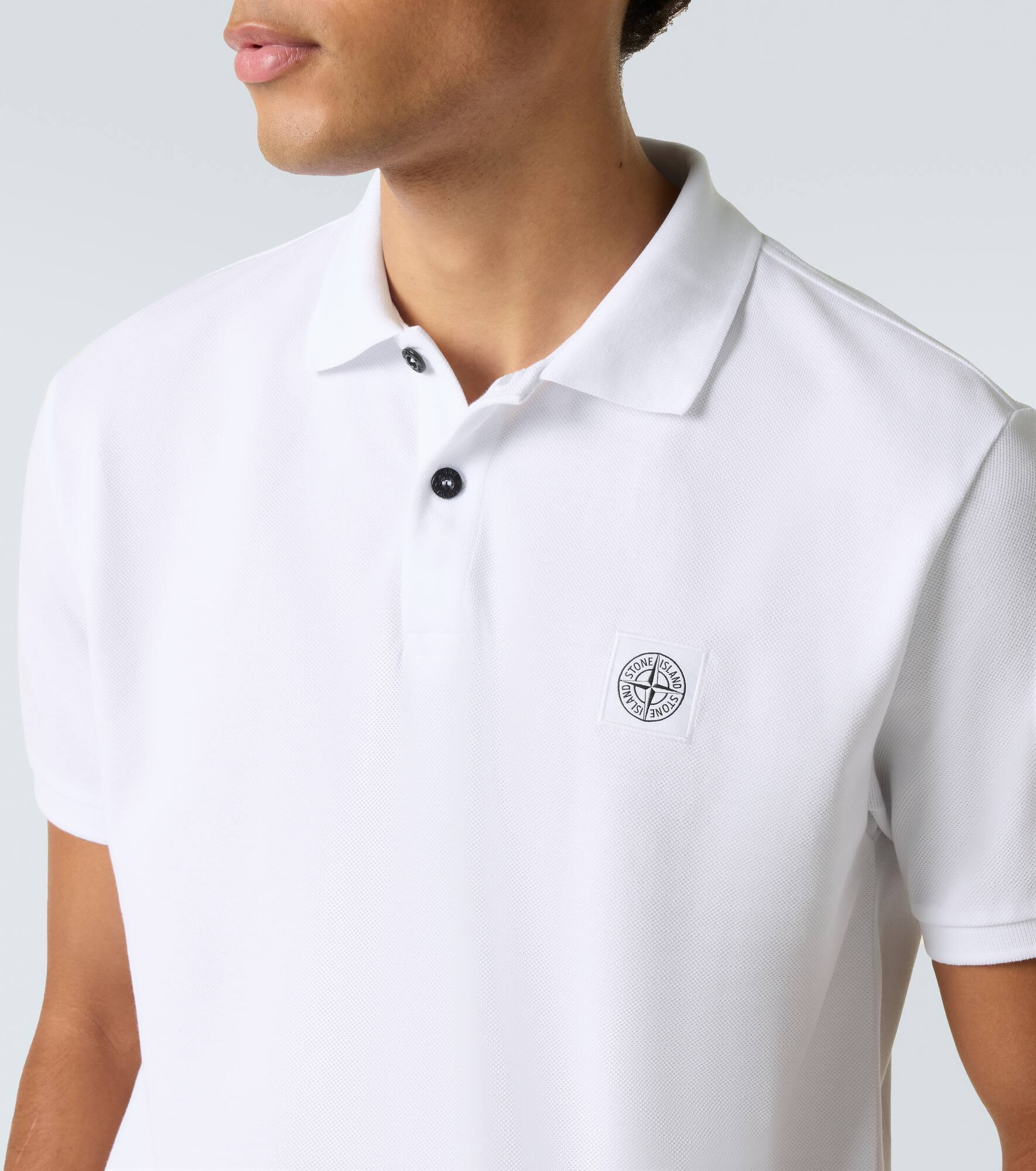 Compass cotton piqué polo shirt - 6