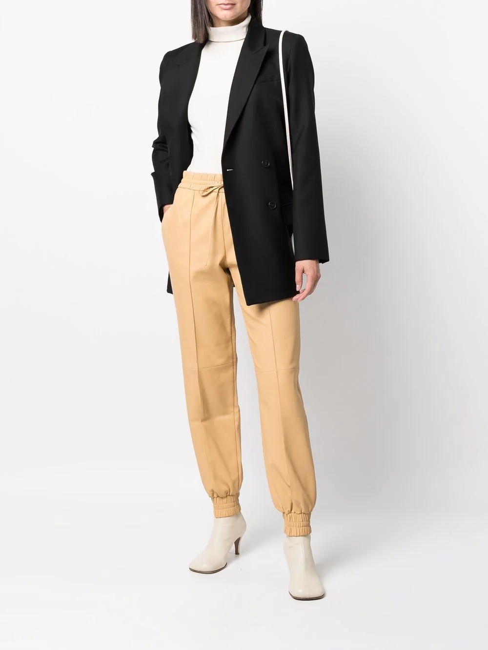 drawstring tapered trousers - 2