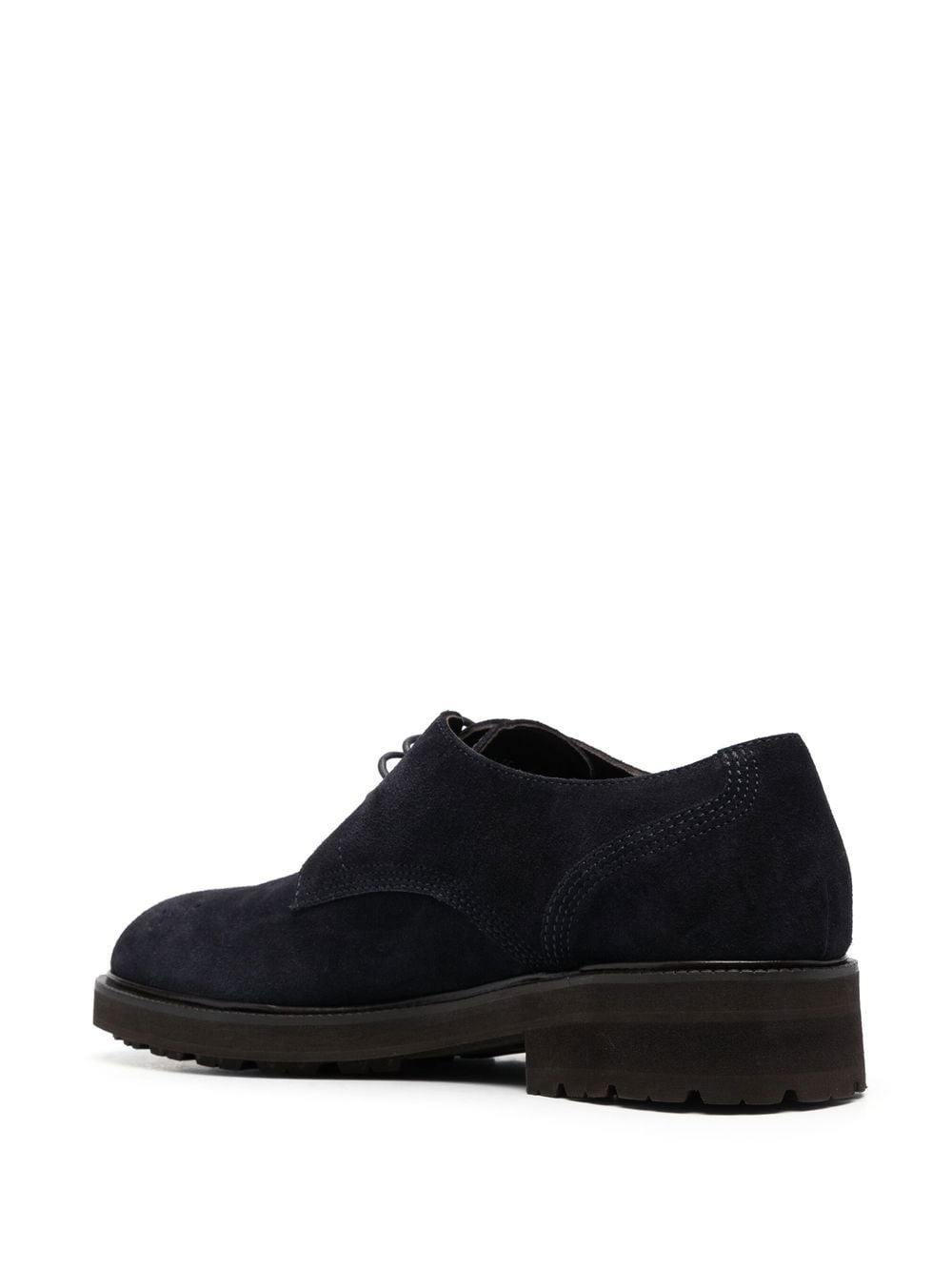 suede lace-up derby shoes - 3