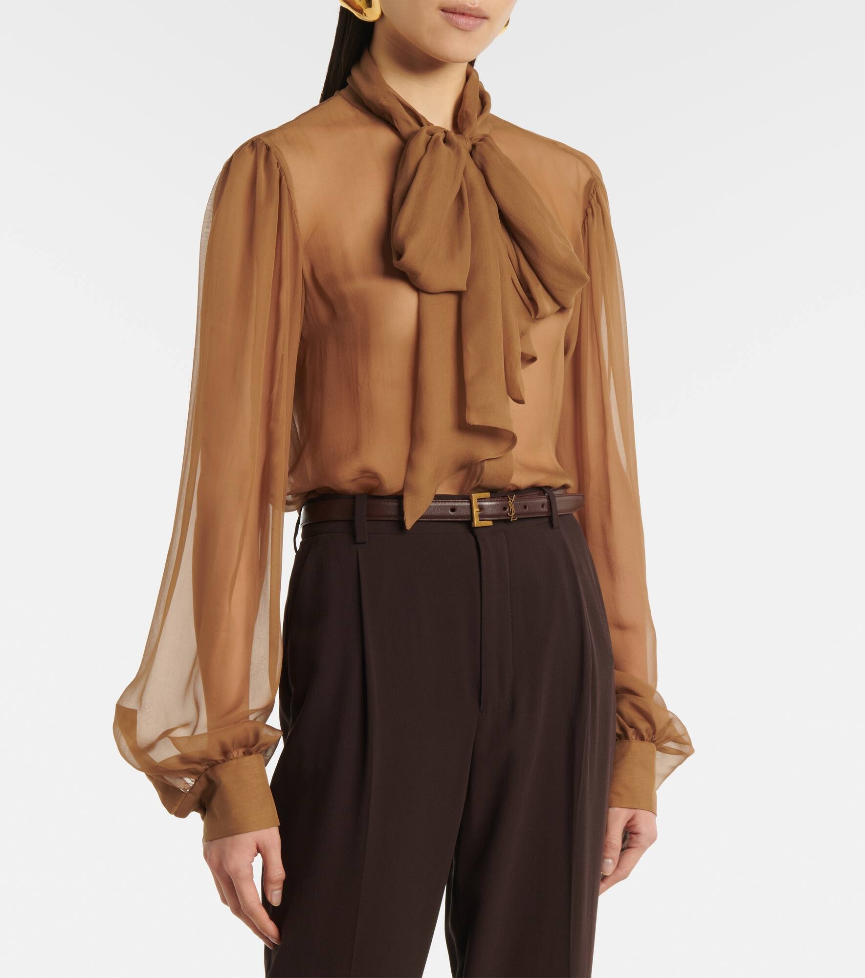 Cassandre slim leather belt - 4