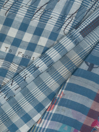 Faliero Sarti check-pattern scarf outlook