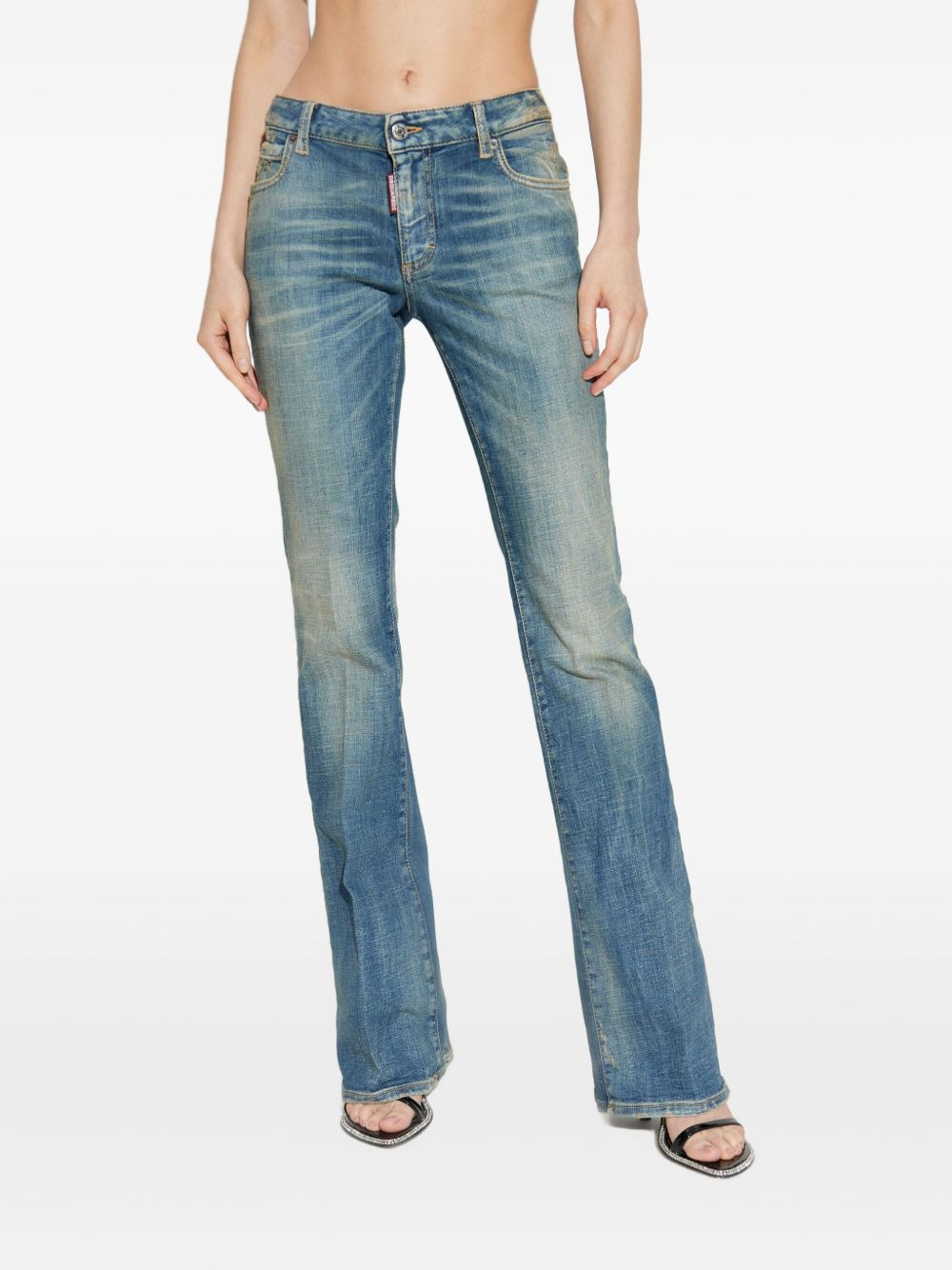 faded-wash jeans - 3