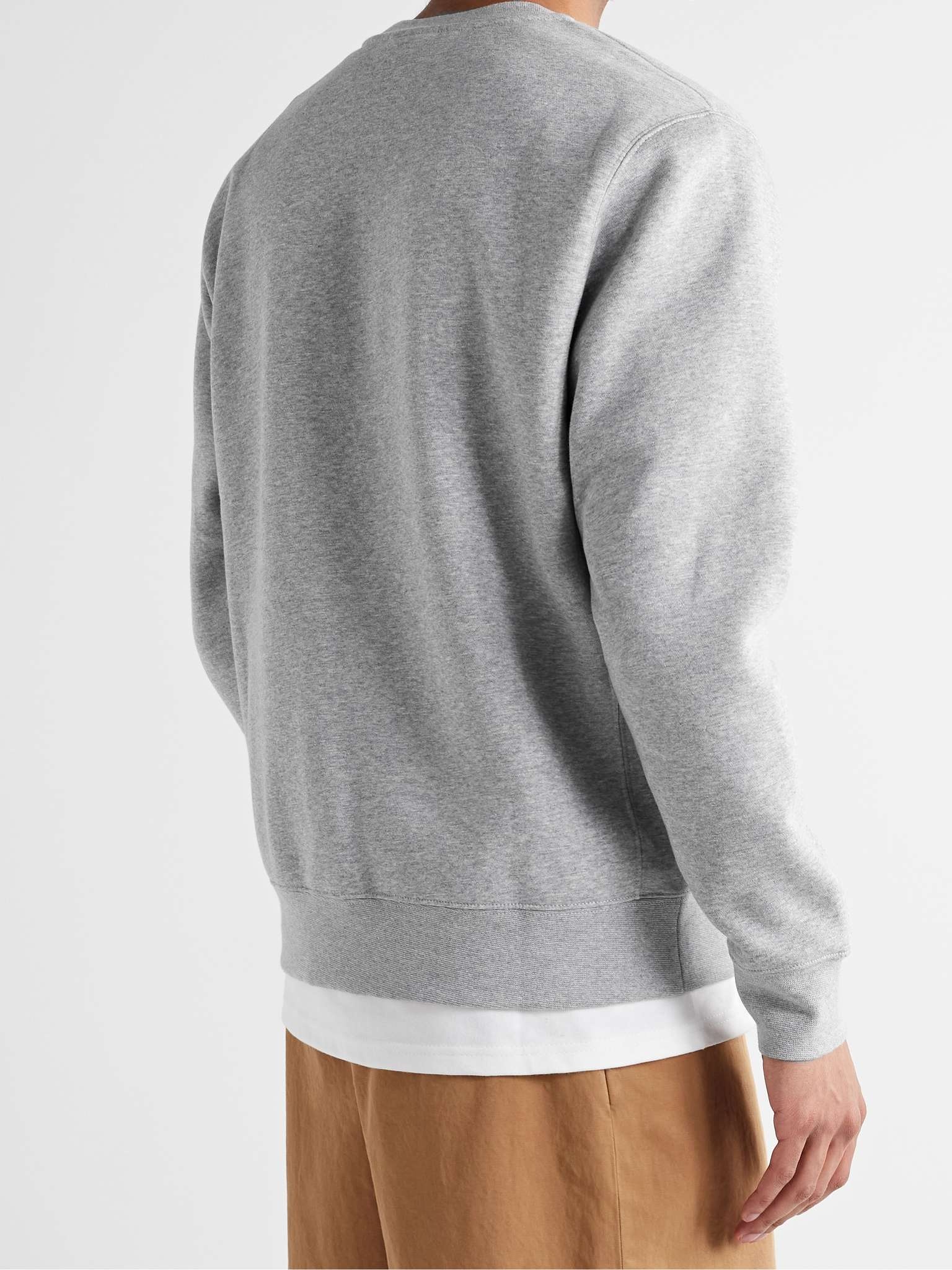 Logo-Embroidered Cotton-Blend Jersey Sweatshirt - 4