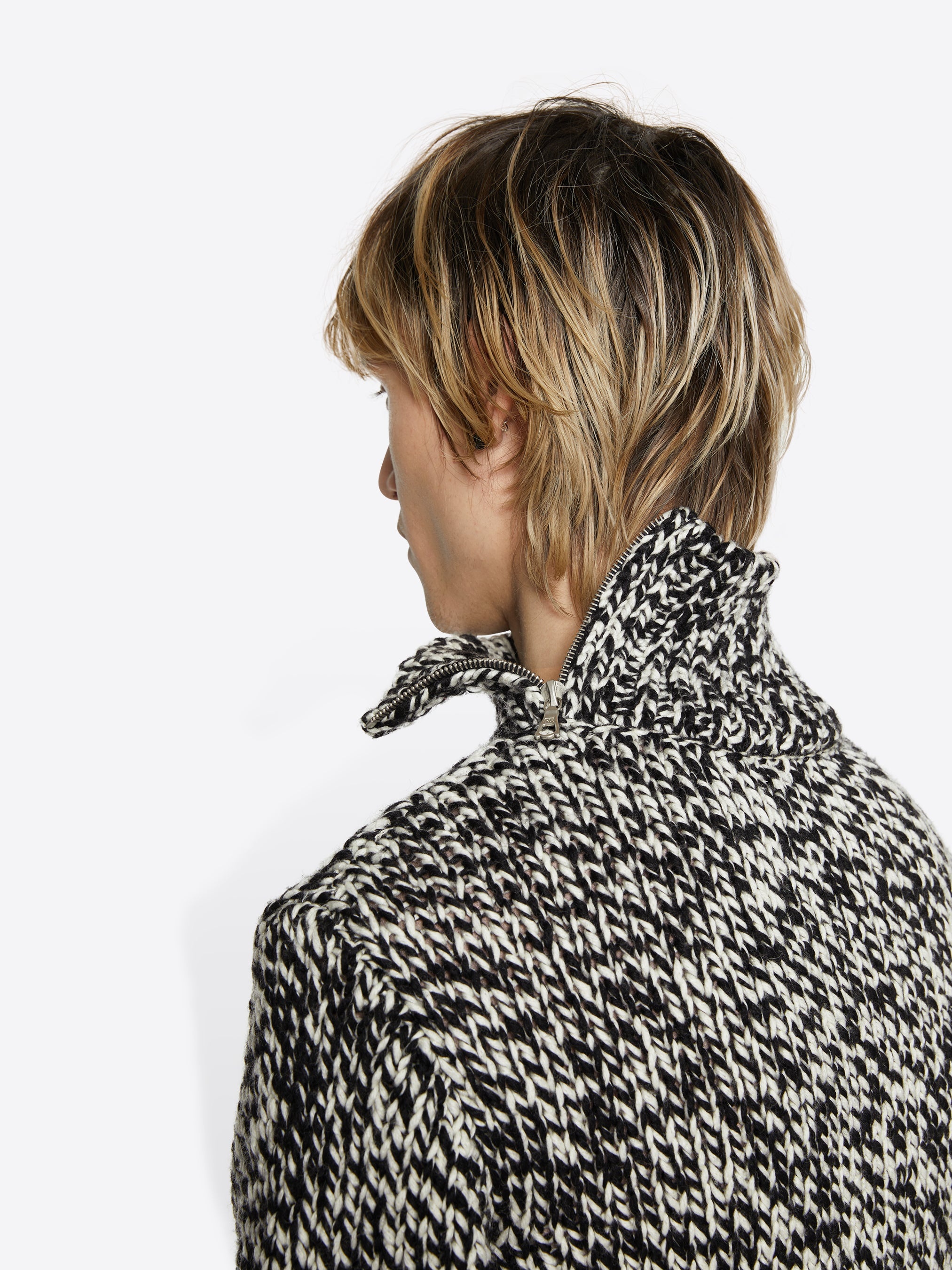 MERINO ZIP SWEATER - 5