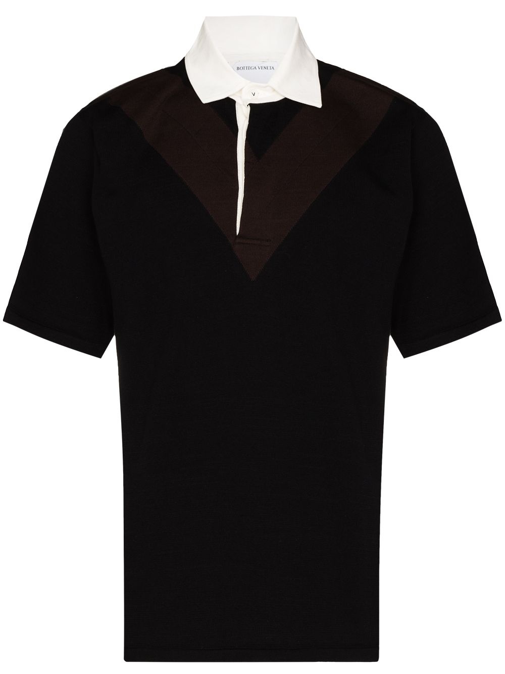 colour-block polo shirt - 1