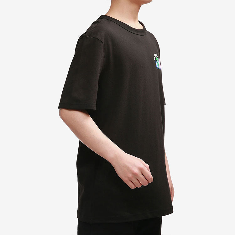 PUMA Downtown Graphic Tee 'Black Blue Pink' 531335-01 - 5