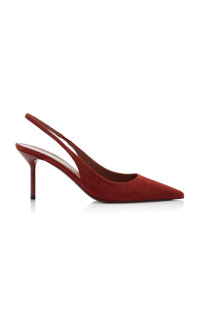 Lidia Patent Leather Slingback Pumps brown 1