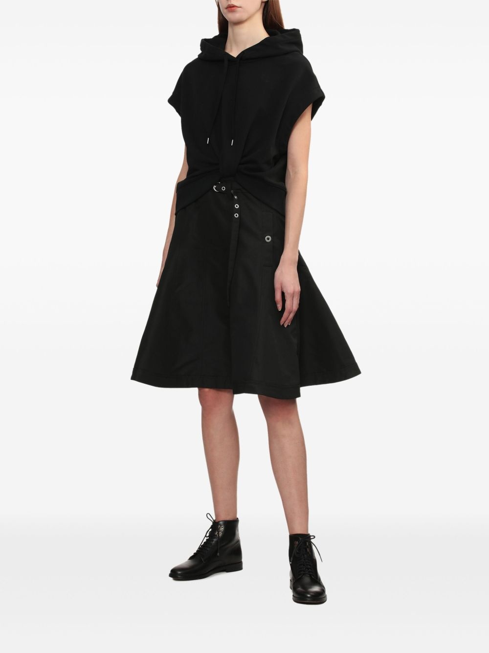 hooded mini dress - 3