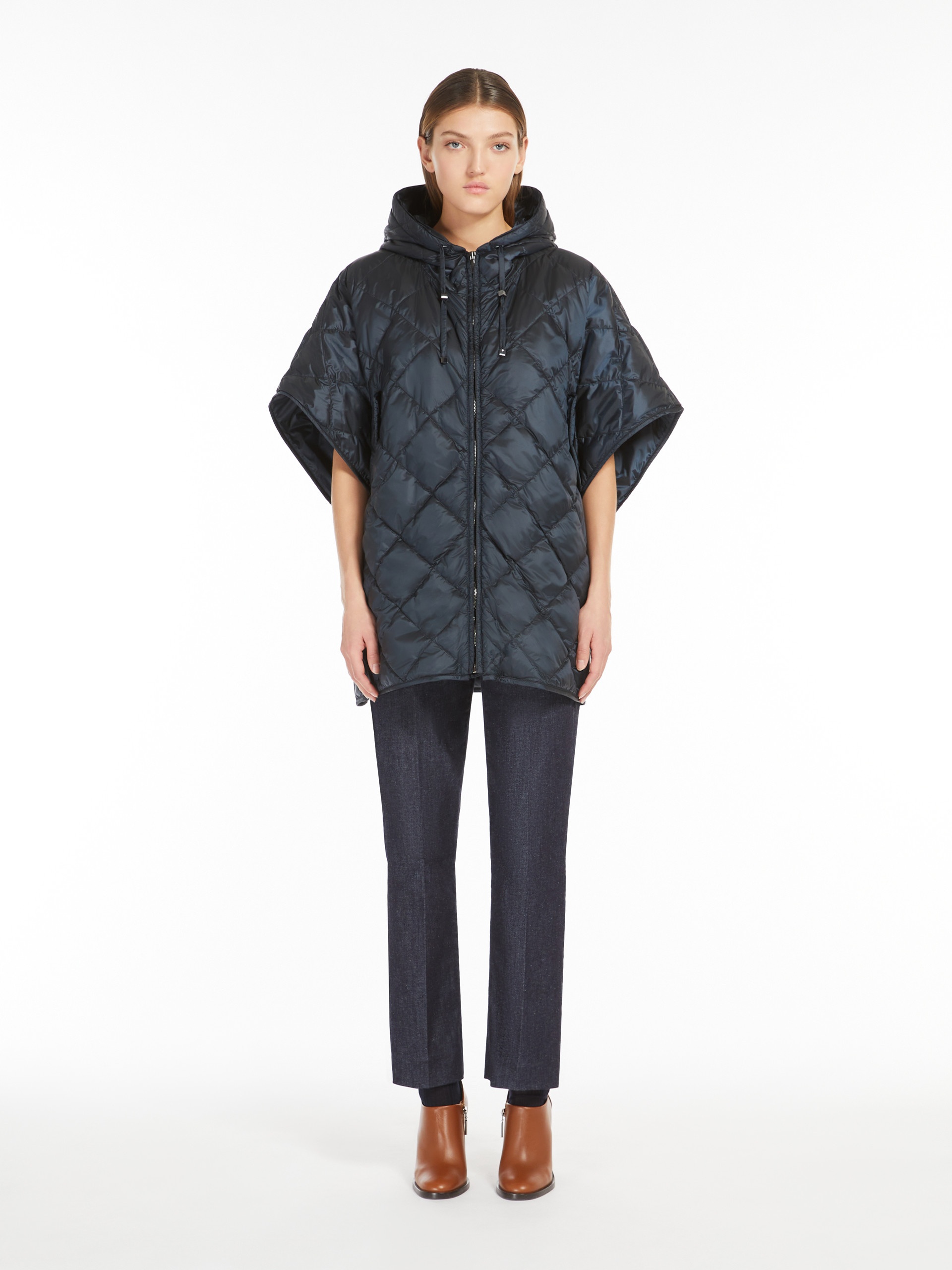 TREMAN Cape with hood in water-repellent canvas - 3