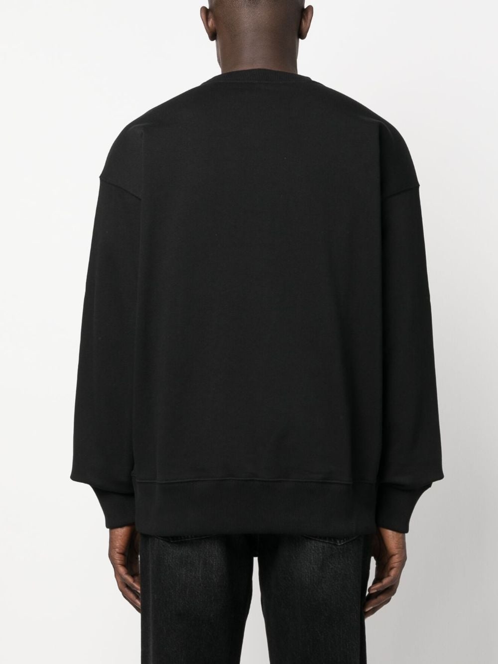 logo-print cotton sweatshirt - 4
